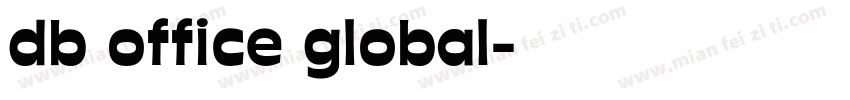 db office global字体转换